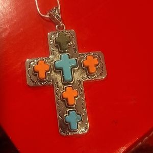 New pretty cross necklace